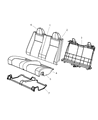 Chrysler Sebring Seat Cushion Diagram - 1HL771DBAA