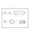 Dodge Durango Fog Light Diagram - 55077470AB
