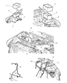 Dodge Ram 2500 Battery Tray Diagram - 55276205AB