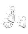 Jeep Cherokee Seat Cushion Diagram - RG631AZAA