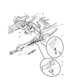 2002 Dodge Durango Parking Brake Cable Diagram - 52009647AE