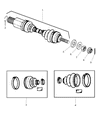 Chrysler Voyager Axle Shaft Diagram - R4641855AE