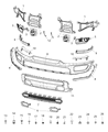 2020 Ram 1500 Bumper Diagram - 5SX96RXFAC