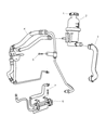 Chrysler PT Cruiser Power Steering Hose Diagram - 4656964AE