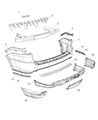 Dodge Durango Bumper Diagram - 6DQ79TZZAA