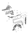 Jeep Fender Diagram - 55369596AC