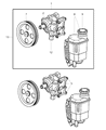 2006 Dodge Ram 1500 Power Steering Pump Diagram - 52113454AK