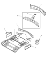Chrysler Pacifica Floor Pan Diagram - 5054388AA