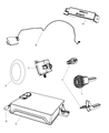 Chrysler Car Key Diagram - 68066329AA