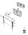 Jeep Cherokee Radiator Diagram - 68525071AA