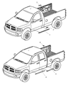 2007 Dodge Ram 3500 Door Moldings Diagram - 5HC19GW7AA
