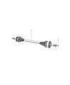 2008 Chrysler 300 Axle Shaft Diagram - 4578034AE
