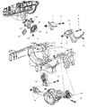 Dodge Ram 1500 Engine Mount Diagram - 52020604AD