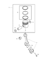 Ram 2500 Piston Diagram - 68210137AB