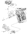 Dodge Neon Engine Mount Bracket Diagram - 4668457AB