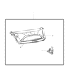 Dodge Caliber Spoiler Diagram - 82209602AD
