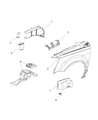 Ram C/V Fender Diagram - 68029130AA