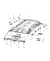 Ram C/V Sun Visor Diagram - 1JE921DAAA