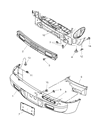 Chrysler PT Cruiser Bumper Diagram - ZG97TZZAE