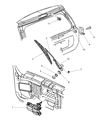 Jeep Grand Cherokee Wiper Motor Diagram - 55155122AD