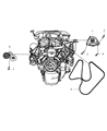 2003 Dodge Ram 2500 Belt Tensioner Diagram - 53030958AB
