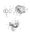 Chrysler Crankshaft Seal Diagram - 4654389AB