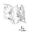 2002 Dodge Dakota Seat Belt Diagram - 5GN231L5AB