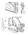 Dodge Door Hinge Diagram - 55113665AH