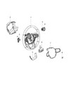 Ram Steering Wheel Diagram - 6XS062X7AA