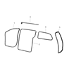 Ram C/V Weather Strip Diagram - 1JG12XXXAG