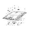 Ram Sun Visor Diagram - 6CR50HL1AC