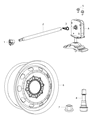 2014 Ram 3500 Spare Wheel Diagram - 68090830AB