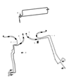 Ram Transmission Oil Cooler Hose Diagram - 52029229AG
