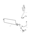 Ram Dakota Power Steering Hose Diagram - 52013464AF