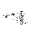 Dodge Journey A/C Idler Pulley Diagram - 4627094AA