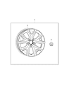 2016 Jeep Cherokee Spare Wheel Diagram - 82214010