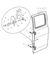 Dodge Ram Wagon Door Check Diagram - 55346731AC