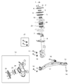 Jeep Compass Control Arm Diagram - 5105041AH