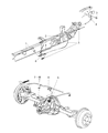 2011 Ram Dakota Parking Brake Cable Diagram - 52013721AD