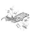 Jeep Commander Air Bag Control Module Diagram - 68000233AD