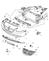 2006 Dodge Caravan Bumper Diagram - 1AK392S2AA