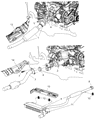 Jeep Compass Catalytic Converter Diagram - 68043484AA