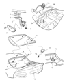 Dodge Viper Trunk Lid Latch Diagram - 5245886