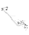 Chrysler Sebring Sway Bar Kit Diagram - 5171181AA
