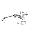 Dodge Journey Steering Column Cover Diagram - 1RP30DX9AD