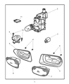 Jeep Grand Cherokee Fog Light Diagram - 55155136