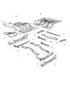 2017 Jeep Wrangler Floor Pan Diagram - 68263391AA