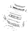 Jeep Cherokee Dash Panels Diagram - 68156379AB