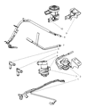 2003 Dodge Ram 2500 Canister Purge Valve Diagram - 53032056AB