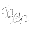 Jeep Cherokee Door Seal Diagram - 68156226AD